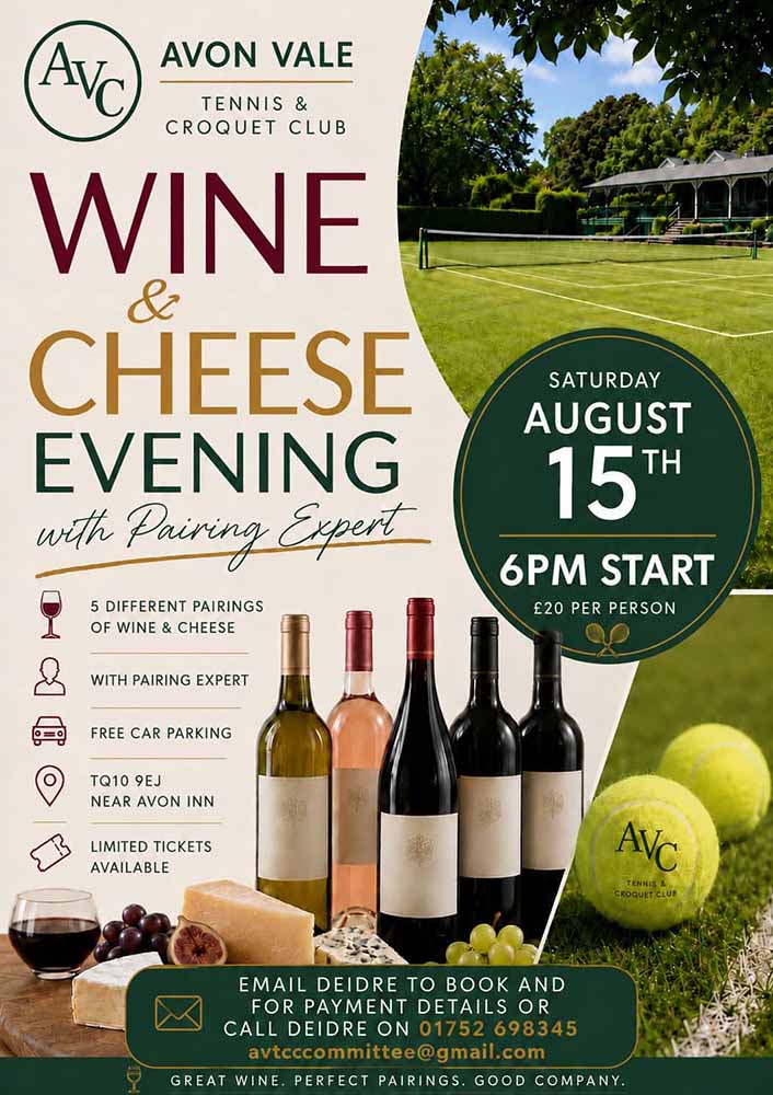 Wine and Cheese evening poster